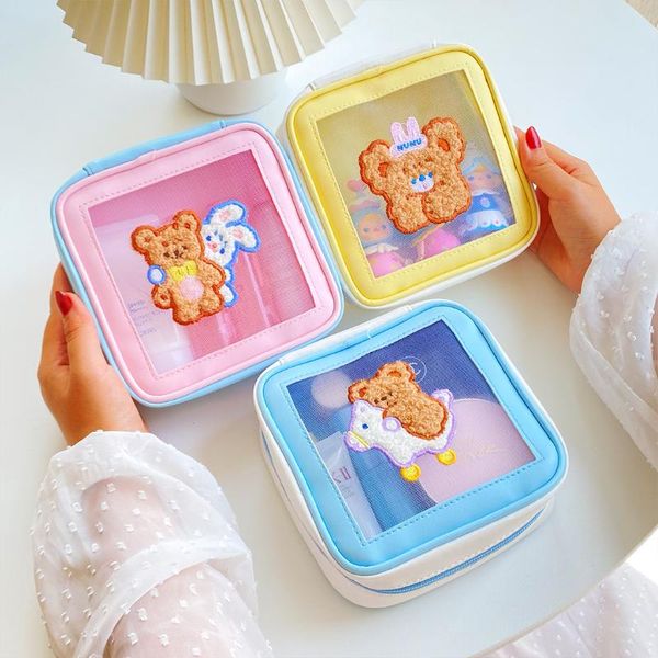 cosmetic bags & cases korean carousel bear make up bag case women cute large capacity girls ins wind mesh wash storage pouch
cosmetic bags & cases korean carousel bear make up bag case women cute large capacity girls ins wind mesh wash storage pouch