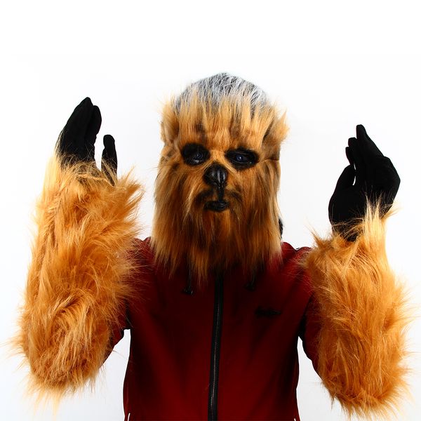 costume accessories animal mask for party costume cute chewbacca latex mask movie cosplay costumes props and gloves, Silver
costume accessories animal mask for party costume cute chewbacca latex mask movie cosplay costumes props and gloves, Silver