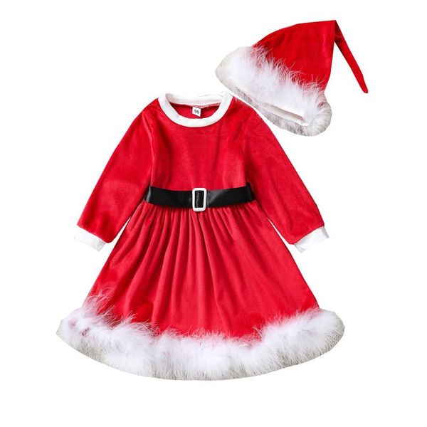 girl's dresses infant kids baby girls santa fuzzy dress long sleeve red christmas frock gown with xmas hats 2pcs spring autumn outfits, Red;yellow
girl's dresses infant kids baby girls santa fuzzy dress long sleeve red christmas frock gown with xmas hats 2pcs spring autumn outfits, Red;yellow