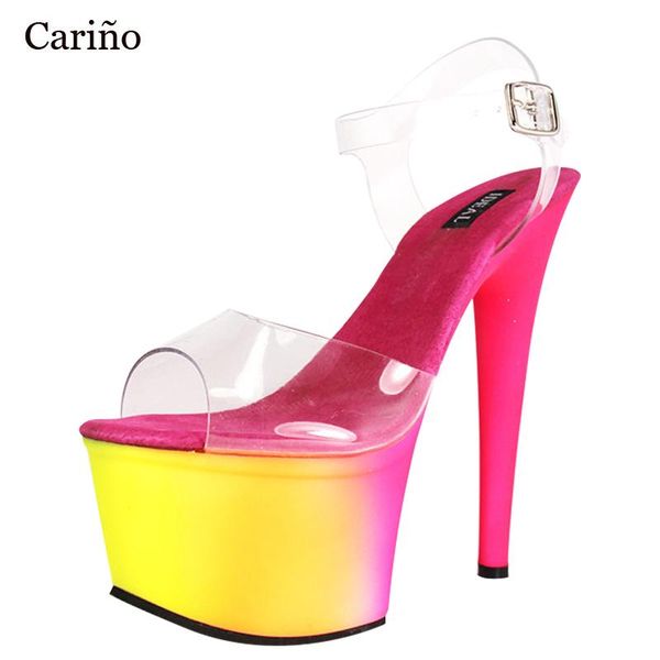 fluorescence shine ankle strap sandals 17cm super high heel platform peep toe lace-up pole dancing shoes size 34-40 dress, Black
fluorescence shine ankle strap sandals 17cm super high heel platform peep toe lace-up pole dancing shoes size 34-40 dress, Black