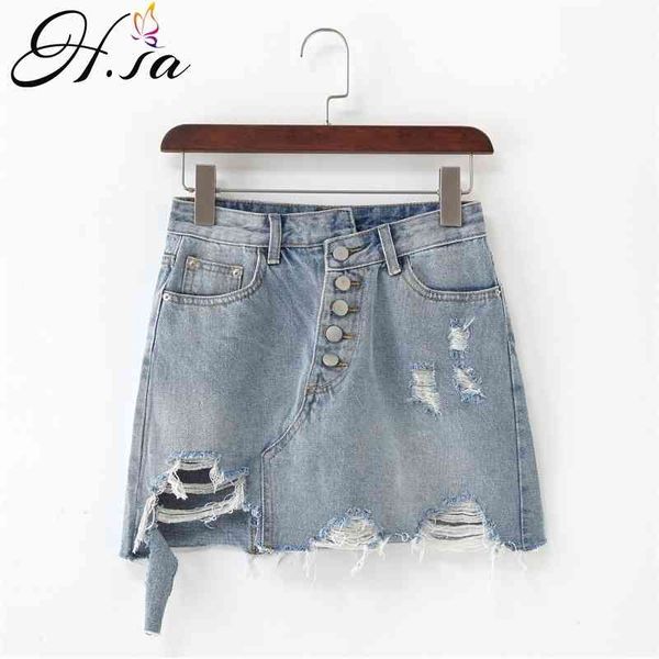 h.sa plus size fashion midi denim women summer light blue hole ripped jeans female button tassel school skirt 210417, Black
h.sa plus size fashion midi denim women summer light blue hole ripped jeans female button tassel school skirt 210417, Black