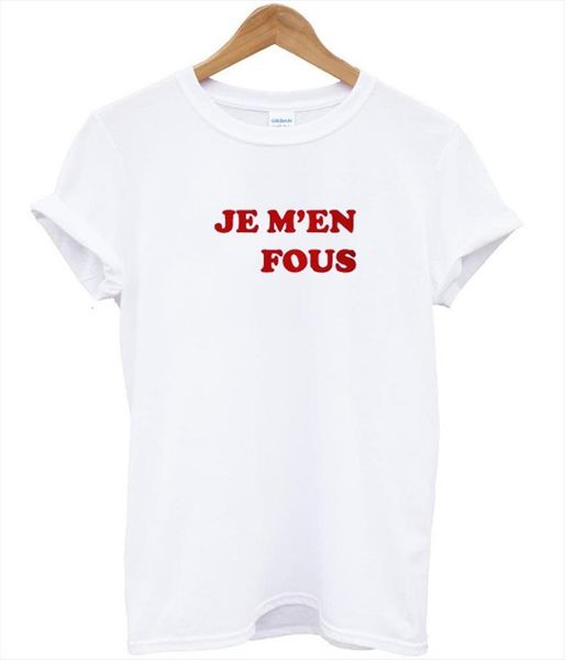 je men fous red womens t shirt letters print cotton casual funny for lady tee hipster drop ship z, White
je men fous red womens t shirt letters print cotton casual funny for lady tee hipster drop ship z, White
