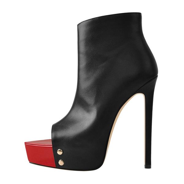 boots richealnana women's platform side zip ankle booties peep pointed toe rivet high thin heel buckle stilettos black shoes
boots richealnana women's platform side zip ankle booties peep pointed toe rivet high thin heel buckle stilettos black shoes