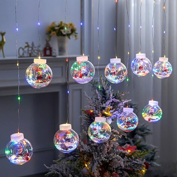 strings led christmas light curtain lamp santa claus snowman wishing ball string window holiday decoration copper wire lights
strings led christmas light curtain lamp santa claus snowman wishing ball string window holiday decoration copper wire lights