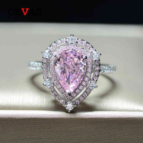 oevas luxury 100% 925 sterling silver pear pink gemstone wedding engagement diamond rings for women fine jewelry gift wholesale, Slivery;golden
oevas luxury 100% 925 sterling silver pear pink gemstone wedding engagement diamond rings for women fine jewelry gift wholesale, Slivery;golden