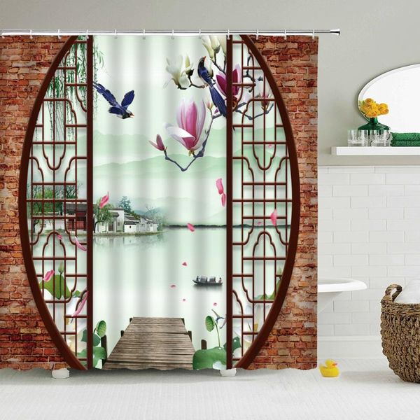 shower curtains chinese flower and bird waterproof bath 3d bathroom polyester cloth180*200cm curtain
shower curtains chinese flower and bird waterproof bath 3d bathroom polyester cloth180*200cm curtain