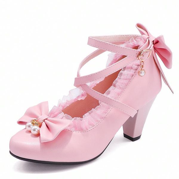 dress shoes agodor lolita women lace mary jane pumps ankle strap cross tied rockabilly high heel bow size 33-43, Black
dress shoes agodor lolita women lace mary jane pumps ankle strap cross tied rockabilly high heel bow size 33-43, Black