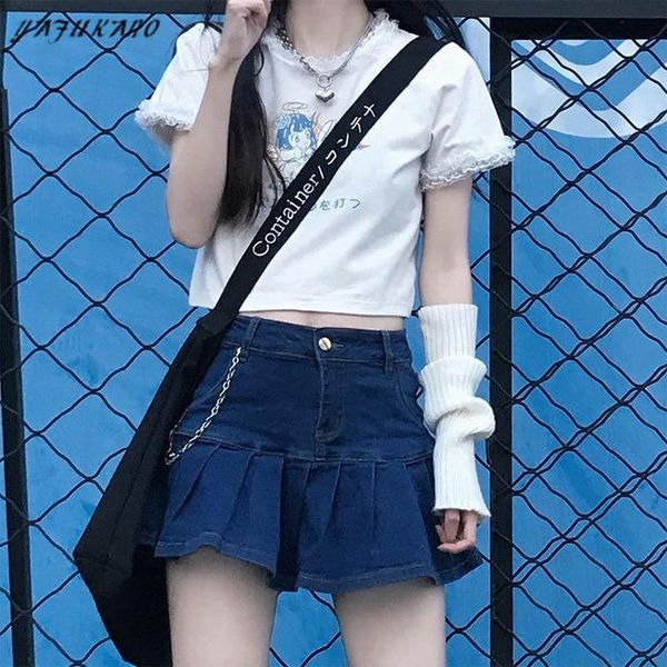women's t-shirt kawaii women 2021 fashion angel crop summer anime tee shirt japanese style lace woman tshirts, White
women's t-shirt kawaii women 2021 fashion angel crop summer anime tee shirt japanese style lace woman tshirts, White