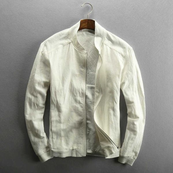 men's jackets long sleeve linen cotton zipper basis jacket men beige black thin base ball casual male spring autumn, Black;brown
men's jackets long sleeve linen cotton zipper basis jacket men beige black thin base ball casual male spring autumn, Black;brown