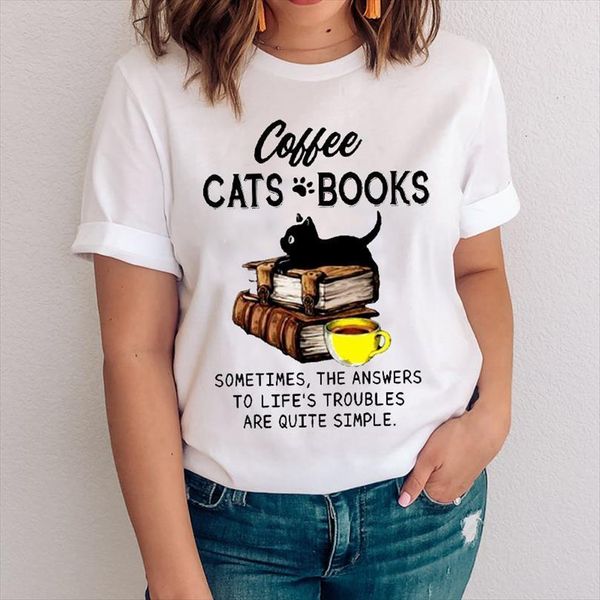 men graphic funny kawaii cat t shirt coffee paw animal 90s cartoon lady clothes clothing tees print female, White;black
men graphic funny kawaii cat t shirt coffee paw animal 90s cartoon lady clothes clothing tees print female, White;black