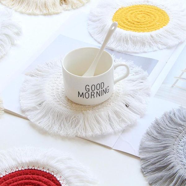 mats & pads cup mat northern europe pad non-slip insulation pure handmade cotton braid macrame tablecloth table for kitchen
mats & pads cup mat northern europe pad non-slip insulation pure handmade cotton braid macrame tablecloth table for kitchen
