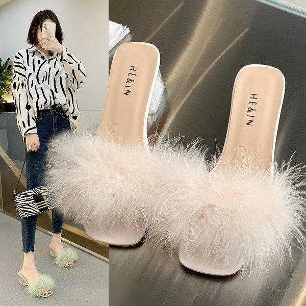 sandals women's summer high-heeled shoes women 2021 korean fashion female students thick heeled hairy, Black
sandals women's summer high-heeled shoes women 2021 korean fashion female students thick heeled hairy, Black
