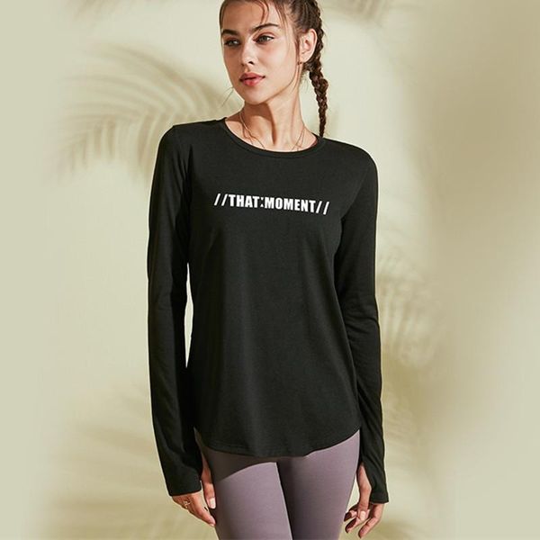 yoga outfits cretkoav style letter sports and fitness long sleeved t-shirt loose breathable back hollow out solid color shirt women, White;red
yoga outfits cretkoav style letter sports and fitness long sleeved t-shirt loose breathable back hollow out solid color shirt women, White;red