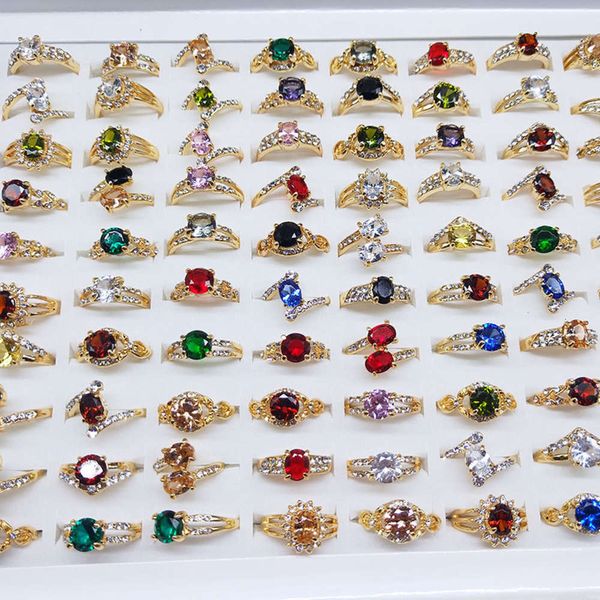 simple mixed color zircon crystal female ring jewelry, Black
simple mixed color zircon crystal female ring jewelry, Black