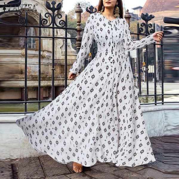 casual dresses zanzea v neck long sleeve 2021 autumn bohemian floor dress womens elegant printed vestido fashion lady party a line robe, Black;gray
casual dresses zanzea v neck long sleeve 2021 autumn bohemian floor dress womens elegant printed vestido fashion lady party a line robe, Black;gray