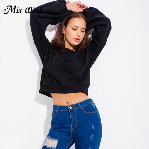 women's hoodies & sweatshirts mix wind wear spring clothes fashion full solid pullovers, Black
women's hoodies & sweatshirts mix wind wear spring clothes fashion full solid pullovers, Black