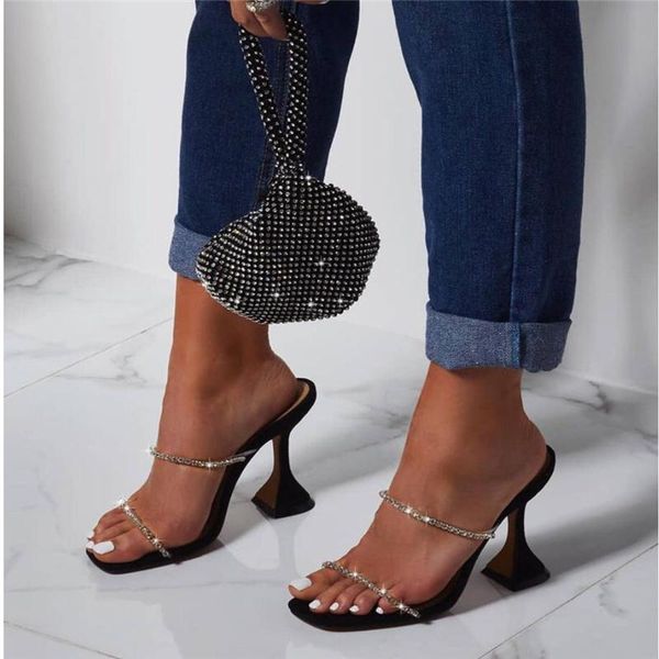 slippers 2021 women shoes clear diamante stiletto heels peep toe high sandals summer party dress one word belt 42, Black
slippers 2021 women shoes clear diamante stiletto heels peep toe high sandals summer party dress one word belt 42, Black