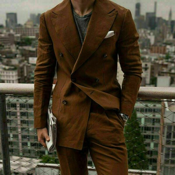 vintage tuxedo groom suits for men wedding brown men's suit peak lapel double breasted work wear dinner casual tailored, Black
vintage tuxedo groom suits for men wedding brown men's suit peak lapel double breasted work wear dinner casual tailored, Black