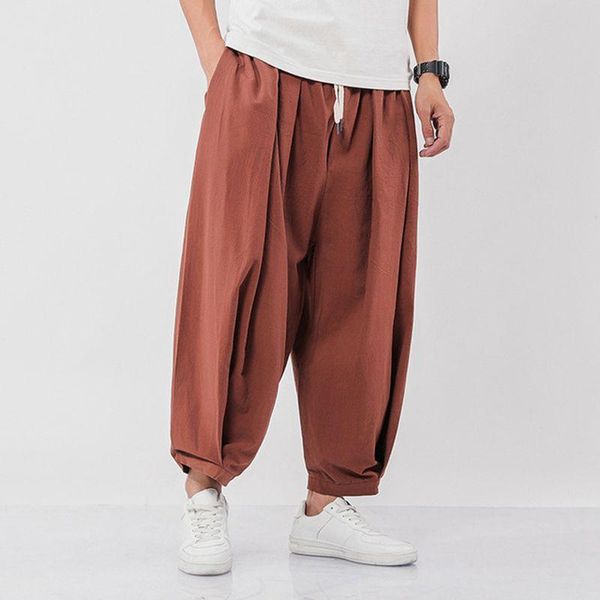 men's pants oversize men solid harem cotton linen ankle-length loose hip hop streetweat male trousers 3xl 4xl 5xl, Black
men's pants oversize men solid harem cotton linen ankle-length loose hip hop streetweat male trousers 3xl 4xl 5xl, Black