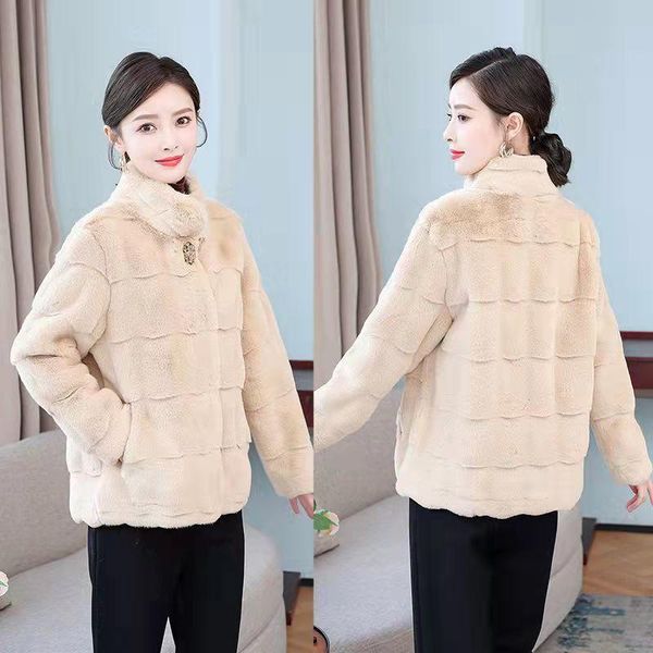 women's fur & faux winter casual furry thick warm outwear female long sleeve mink jacket women loose soft stand-up collar fleece coat n, Black
women's fur & faux winter casual furry thick warm outwear female long sleeve mink jacket women loose soft stand-up collar fleece coat n, Black