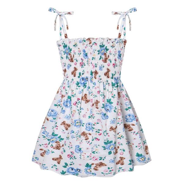 girl's dresses little girls summer smocked dress, cute sleeveless floral bear print a-line dress, Red;yellow
girl's dresses little girls summer smocked dress, cute sleeveless floral bear print a-line dress, Red;yellow