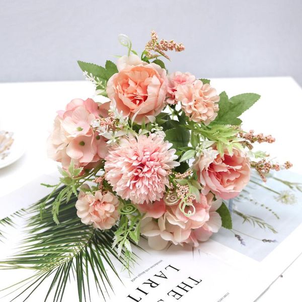decorative flowers & wreaths nordic style 7-head european colorful peony hydrangea ins imitation flower hand holding home floral decoration
decorative flowers & wreaths nordic style 7-head european colorful peony hydrangea ins imitation flower hand holding home floral decoration