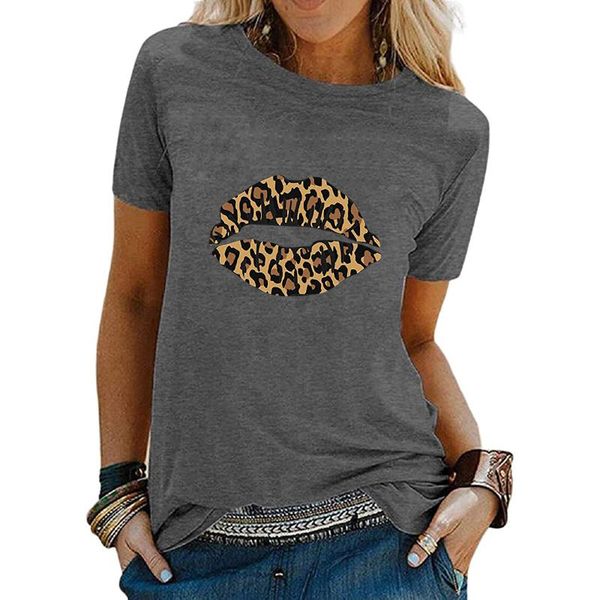 women's t-shirt leopard lips print 2021 summer harajuku women short sleeve aesthetic funny graphic tee mujer camisetas a40, White
women's t-shirt leopard lips print 2021 summer harajuku women short sleeve aesthetic funny graphic tee mujer camisetas a40, White