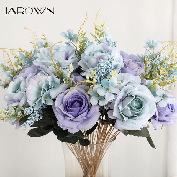 decorative flowers & wreaths jarown 50cm rose hydrangea silk bouquet artificial 13 heads bride wedding diy flower arrangement home decor fak 
decorative flowers & wreaths jarown 50cm rose hydrangea silk bouquet artificial 13 heads bride wedding diy flower arrangement home decor fak