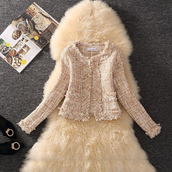 women's jackets 2021 tweed spring autumn winter jacket coat classic ladies wild lady vintage bright wire braided jacketd c203, Black;brown
women's jackets 2021 tweed spring autumn winter jacket coat classic ladies wild lady vintage bright wire braided jacketd c203, Black;brown