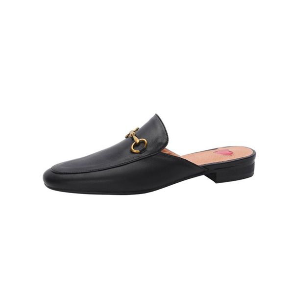 slippers fashion women comfortable real leather materials fine metal chain decoration female casual sandals for summer autumn, Black
slippers fashion women comfortable real leather materials fine metal chain decoration female casual sandals for summer autumn, Black