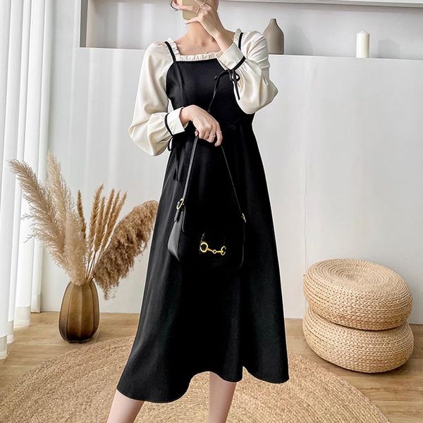 casual dresses vintage elegant long dress women korean one piece patchwork gothic chic bandage design evening party autumn, Black;gray
casual dresses vintage elegant long dress women korean one piece patchwork gothic chic bandage design evening party autumn, Black;gray