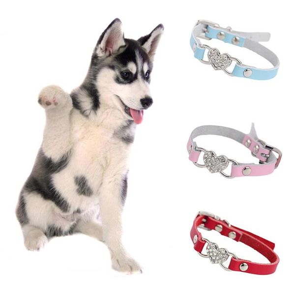 dog collars & leashes pet cats puppy rhinestone heart adjustable collar necklace buckle neck strap for small medium dogs
dog collars & leashes pet cats puppy rhinestone heart adjustable collar necklace buckle neck strap for small medium dogs