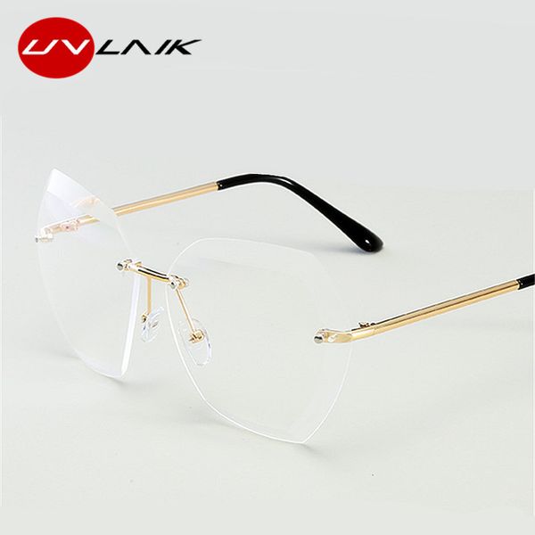 designer sunglasses uvlaik rimless diamond women's brand shades frameless sun glasses for women oversize eyeglasses mirror, White;black
designer sunglasses uvlaik rimless diamond women's brand shades frameless sun glasses for women oversize eyeglasses mirror, White;black