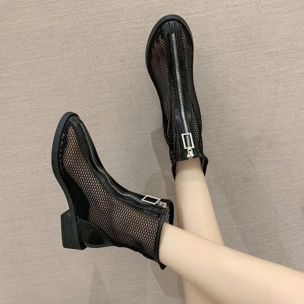 sandals 2021 hollow mesh boots breathable summer style korean short ladies roman shoes women, Black
sandals 2021 hollow mesh boots breathable summer style korean short ladies roman shoes women, Black