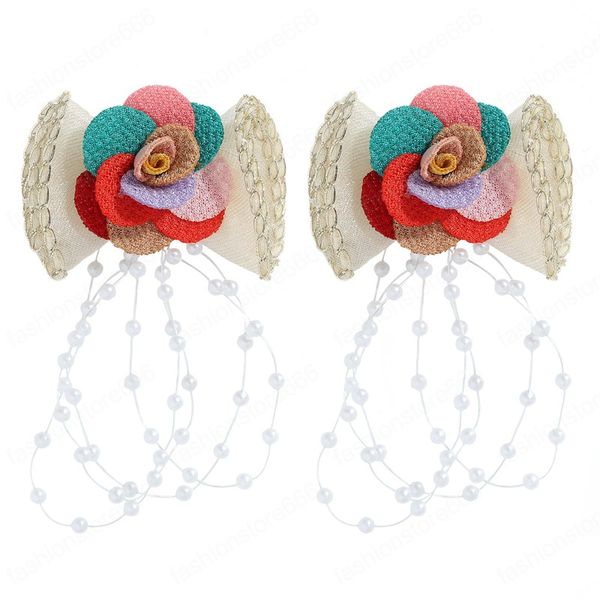 2021 trendy korean long fabric flowers pearl tassel earring women boho colorful rose flower dangle earrings jewelry bijoux, Silver
2021 trendy korean long fabric flowers pearl tassel earring women boho colorful rose flower dangle earrings jewelry bijoux, Silver