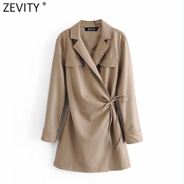 zevity women fashion turn down collar lace up faux leather slim mini dress femme long sleeve elastic waist pu vestido ds4855 210419, Black;gray
zevity women fashion turn down collar lace up faux leather slim mini dress femme long sleeve elastic waist pu vestido ds4855 210419, Black;gray
