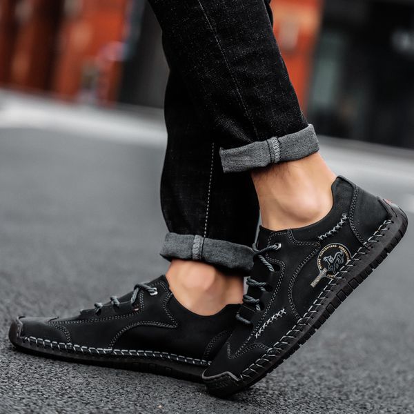 handmade men's casual shoes leather men's moccasins loafers outdoor men driving shoes non-slip men's sneakers zapatillas homb, Black
handmade men's casual shoes leather men's moccasins loafers outdoor men driving shoes non-slip men's sneakers zapatillas homb, Black
