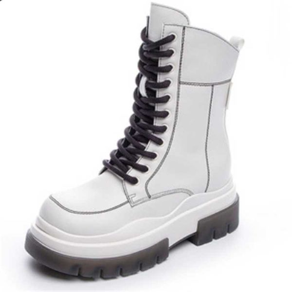 boots 2021 autumn leather high-quality winter british style thick-soled mid-tube lace-up internally increased women's, Black
boots 2021 autumn leather high-quality winter british style thick-soled mid-tube lace-up internally increased women's, Black