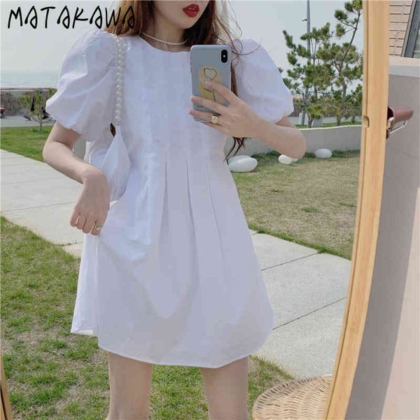 matakawa puff sleeve woman dress loose shirt robe femme summer korean waist vestido feminino doll a-line dresses female 210513, Black;gray
matakawa puff sleeve woman dress loose shirt robe femme summer korean waist vestido feminino doll a-line dresses female 210513, Black;gray