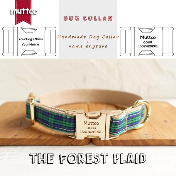 dog collars & leashes muttco unique style collar engraved metal buckle the forest plaid cotton customized 5 sizes udc014j
dog collars & leashes muttco unique style collar engraved metal buckle the forest plaid cotton customized 5 sizes udc014j