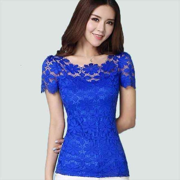 summer floral lace women blouses slim elegant casual short sleeve tee blusas plus size blouse s-5xl, White
summer floral lace women blouses slim elegant casual short sleeve tee blusas plus size blouse s-5xl, White