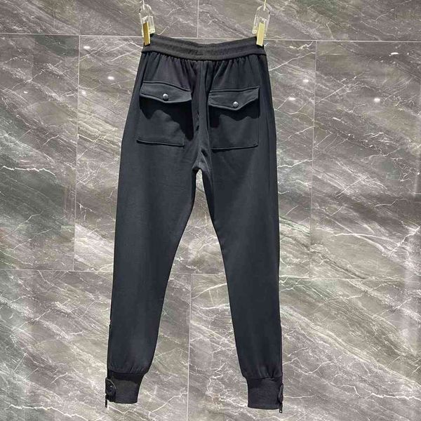 men's pants 20ss europe fashion trousers men classic webbing couple terry fabric with lattice stitching k4my, Black
men's pants 20ss europe fashion trousers men classic webbing couple terry fabric with lattice stitching k4my, Black