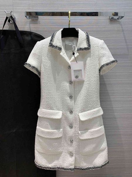 casual dresses dress fashion elegant tweed women runway design white lapel short sleeve single breasted es print lxm1, Black;gray
casual dresses dress fashion elegant tweed women runway design white lapel short sleeve single breasted es print lxm1, Black;gray