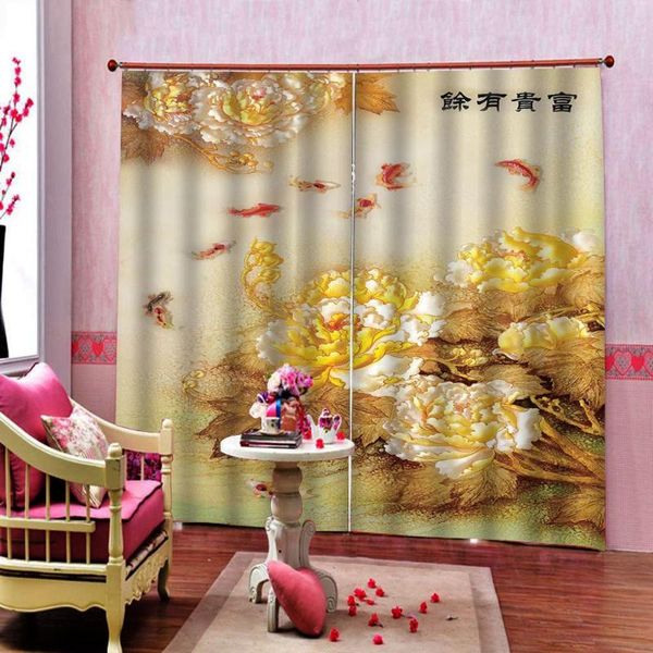 curtain & drapes chinese style goldfish flowers large window polyester fabric for living room bedroom blackout sunshade sets
curtain & drapes chinese style goldfish flowers large window polyester fabric for living room bedroom blackout sunshade sets