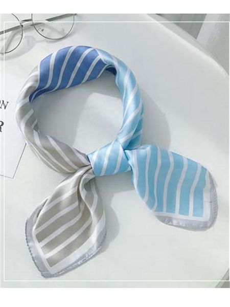 scarves 2021 hijab scarf women bandana silk foulard femme hair colour stripe small kerchief occupation versatile fashion, Blue;gray
scarves 2021 hijab scarf women bandana silk foulard femme hair colour stripe small kerchief occupation versatile fashion, Blue;gray