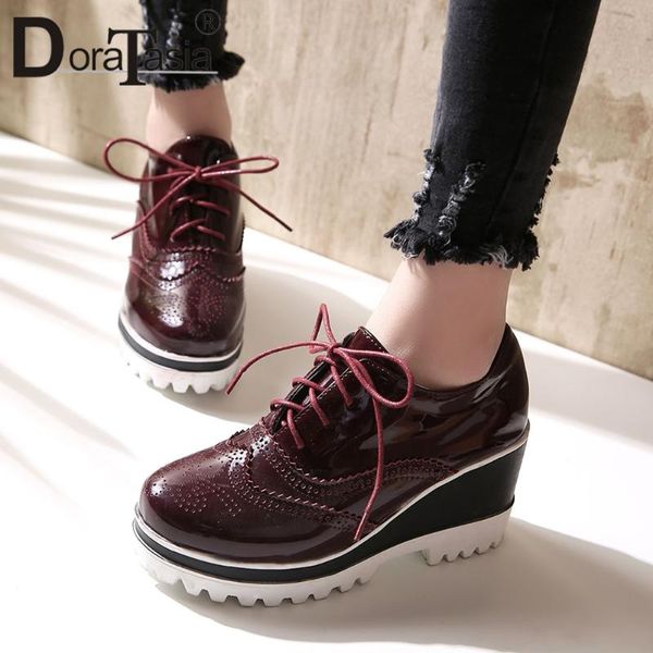 dress shoes doratasia big size 31-43 brand lady wedges high heels pumps casual party women fashion shoelace platform woman, Black
dress shoes doratasia big size 31-43 brand lady wedges high heels pumps casual party women fashion shoelace platform woman, Black