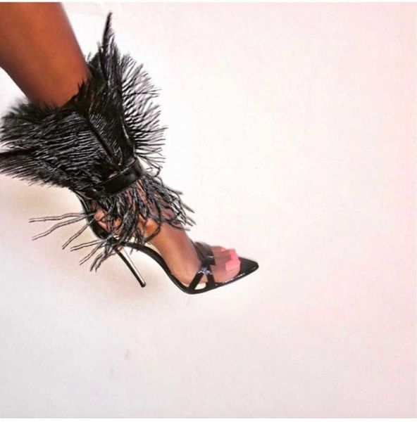 dress shoes summer 2021 thin heeled high heels white sandals large fashion women's, Black 
dress shoes summer 2021 thin heeled high heels white sandals large fashion women's, Black