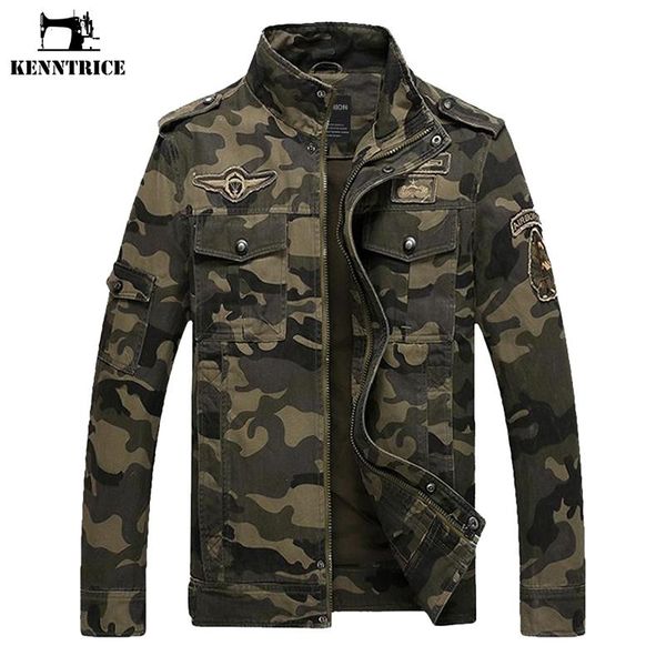 men's jackets kenntrice camouflage jacket men cotton military male jean spring autumn soldier us army coat, Black;brown
men's jackets kenntrice camouflage jacket men cotton military male jean spring autumn soldier us army coat, Black;brown