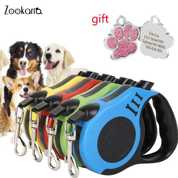 durable dog leash automatic retractable cat lead extending puppy walking running roulette for dogs with id tag gift collars & leashes
durable dog leash automatic retractable cat lead extending puppy walking running roulette for dogs with id tag gift collars & leashes