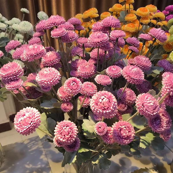 decorative flowers & wreaths artificial ball chrysanthemum wedding decoration 5 head home display flower melaleuca single branch onion qiu j
decorative flowers & wreaths artificial ball chrysanthemum wedding decoration 5 head home display flower melaleuca single branch onion qiu j